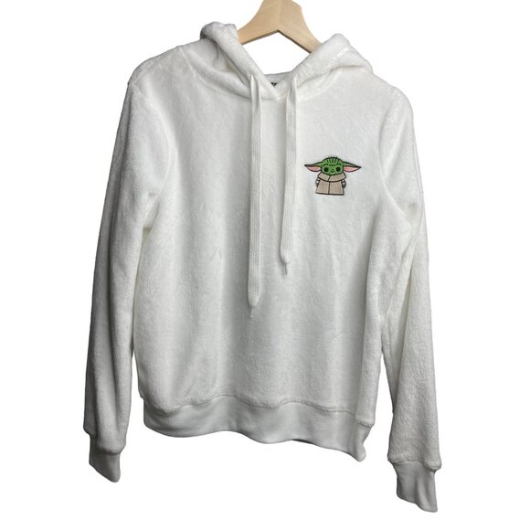 Star Wars Gogru Cropped Pull over Hooded Sweatshirt Women’s Medium - Picture 2 of 5